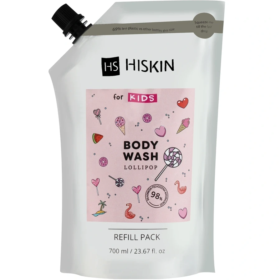 Дитячий гель для душу Леденець Hiskin для дітей Body Wash Lollipop 700 мл