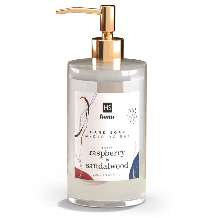 Рідке мило для рук Малина та сандал Hiskin Home Hand Soap Raspberry & Sandalwood 250 мл