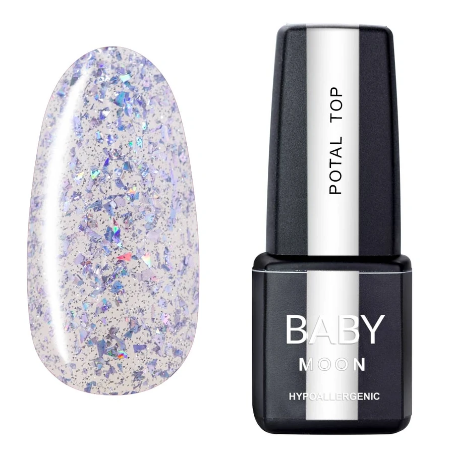 Топ з поталлю без липкого шару BABY MOON Potal Top №04 6 мл