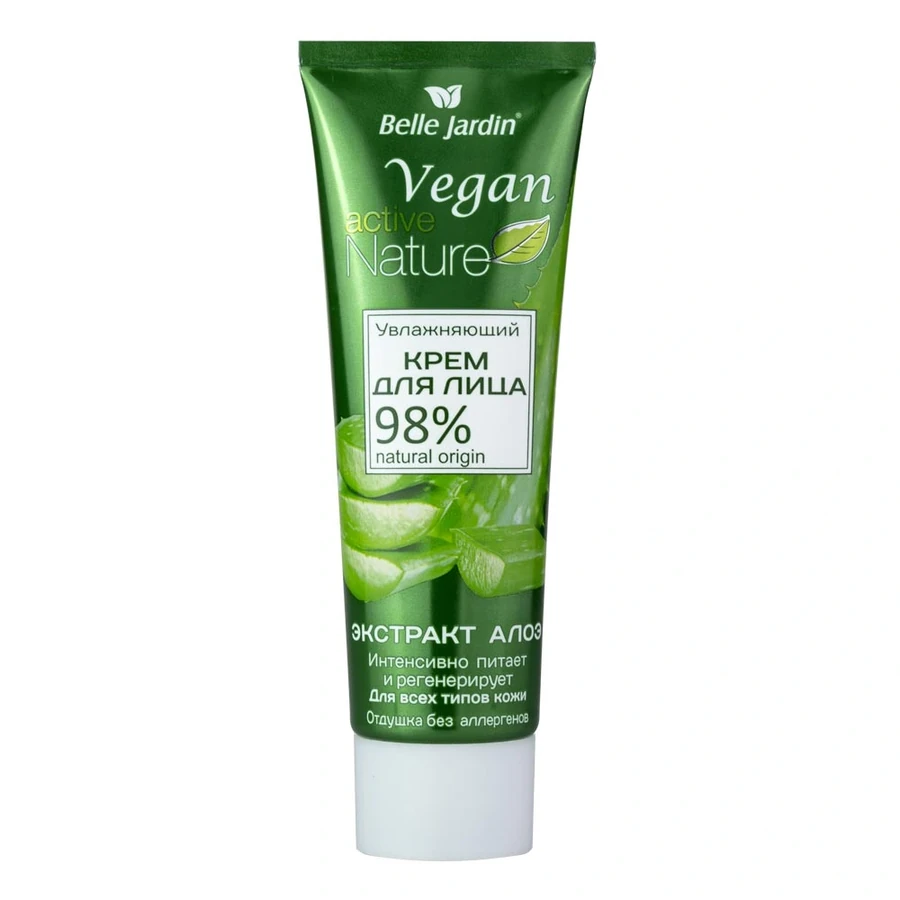Крем для обличчя зволожуючий з екстрактою алое Belle Jardin Vegan Active Nature Aloe Face Cream 85 мл