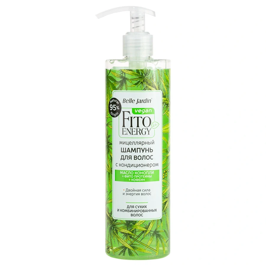 Belle Jardin Fito Energy Shampoo-Conditioner Hemp Oil + Phyto Proteins + Caffeine 400 мл