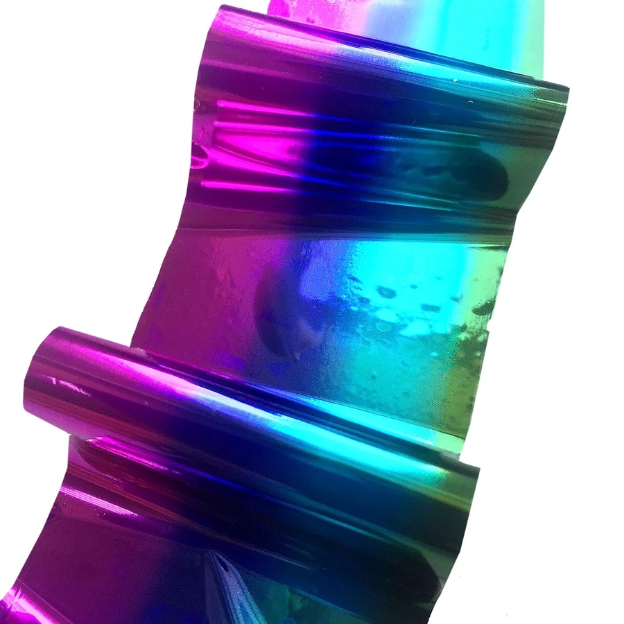Фольга для дизайну Molekula Foil For Nail Decor (Multi-Colored Rainbow) райдужний 1 м
