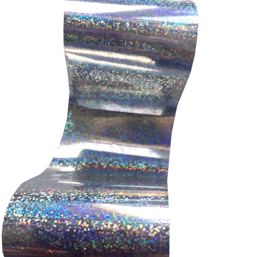 Фольга для дизайну Molekula Foil For Nail Decor (Silver, Holographic) срібло, голографік 1 м