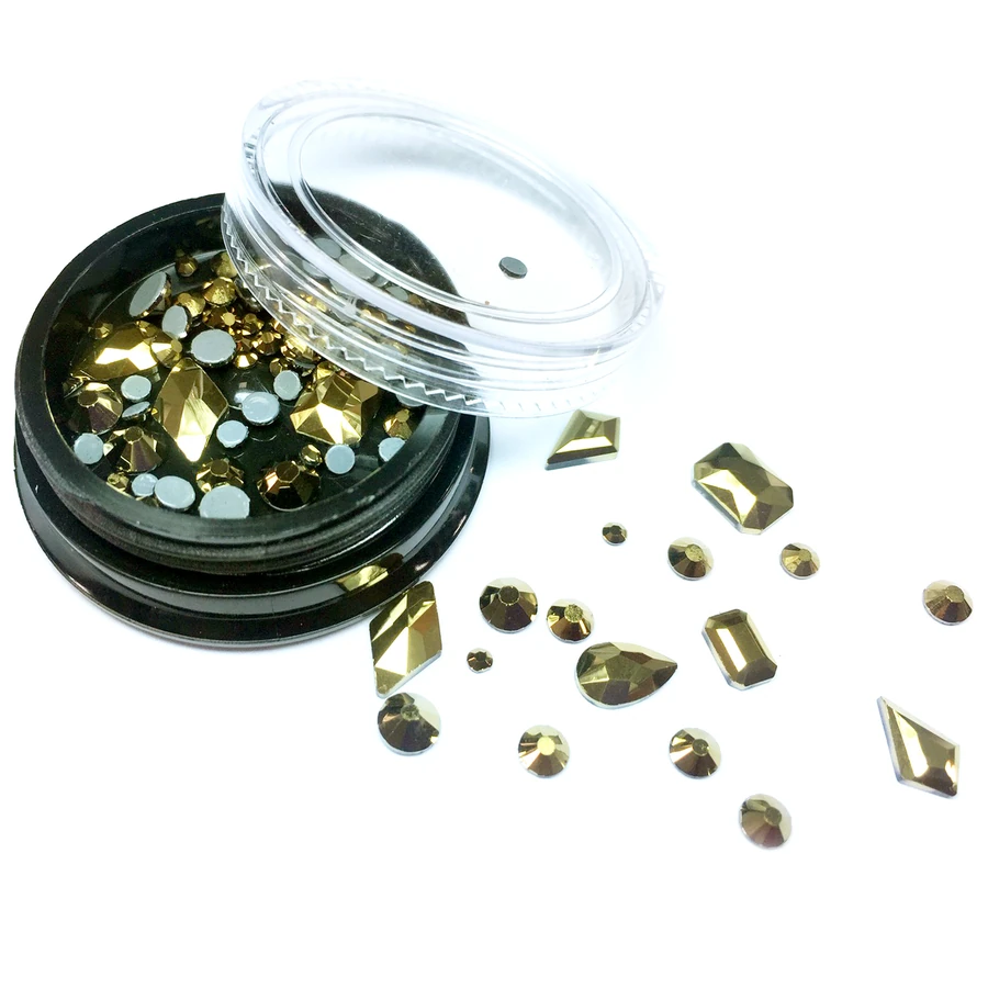 Декор Алмази Molekula Nail Decor Stones Diamond 3D (Gold) золото
