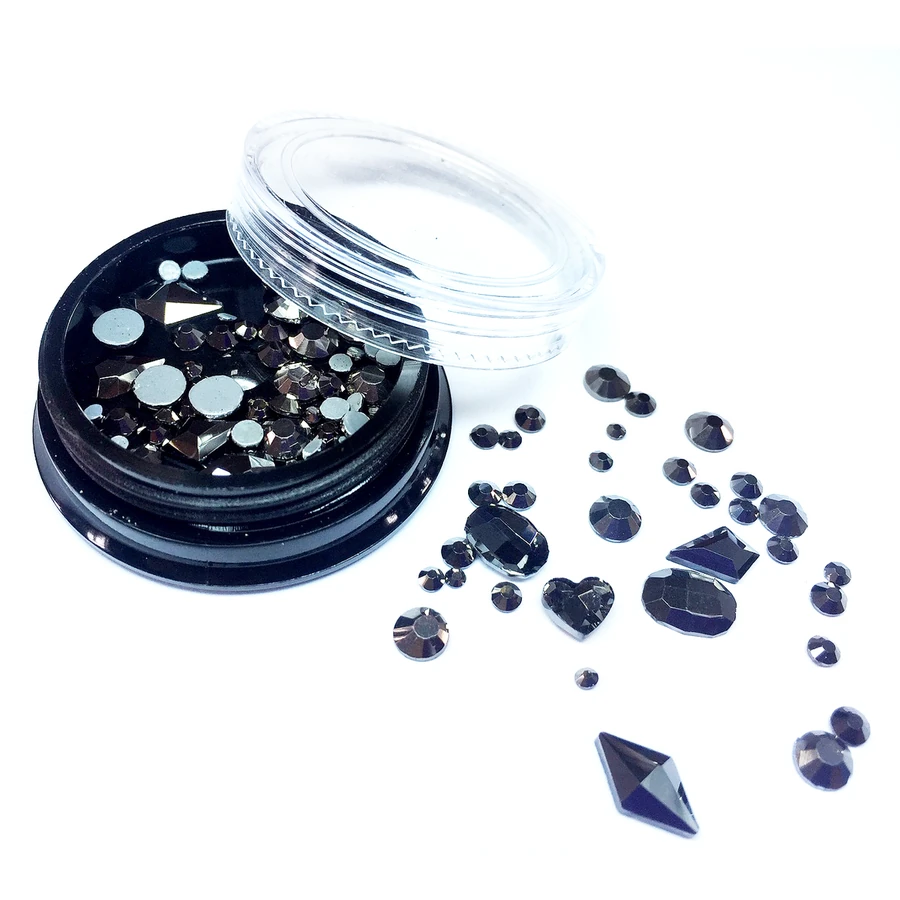 Декор Алмази Molekula Nail Decor Stones Diamond 3D (Black) чорні