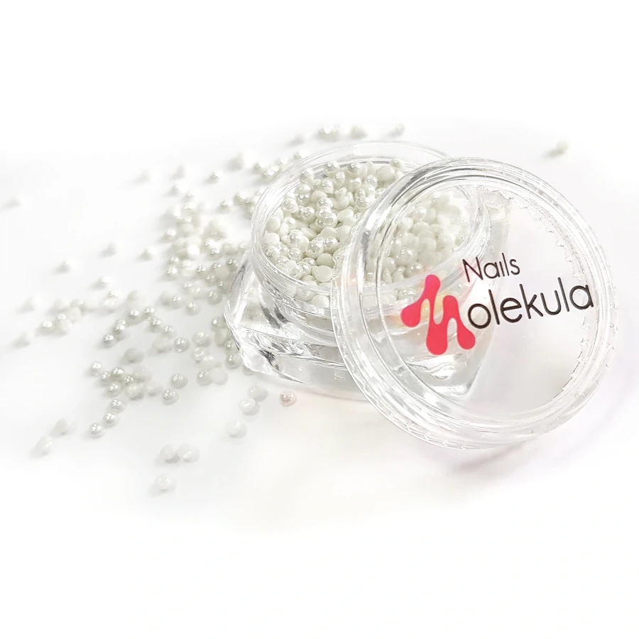 Перли для нігтів Molekula Pearls for Nails (White) білий