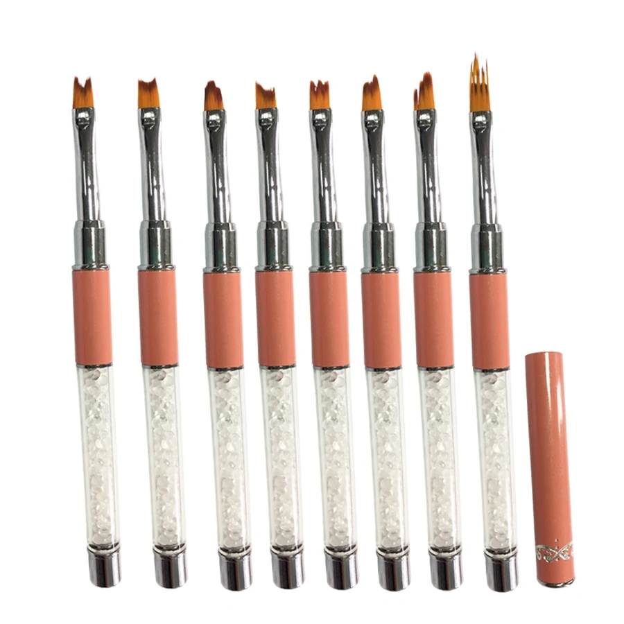 Набір пензлів для дизайну та гелевого моделювання Molekula Brushes for Design and Gel Modeling Set 8 шт