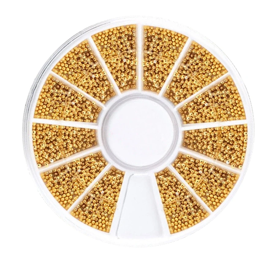 Бульйонки для нігтів у каруселі Molekula Decor for Nails Gold золото
