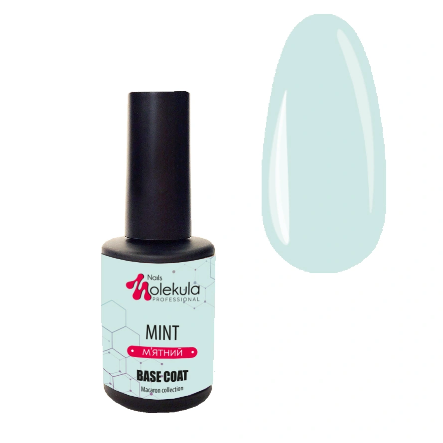 Кольорове базове покриття Molekula Color Base Mint м`ятний 12 мл