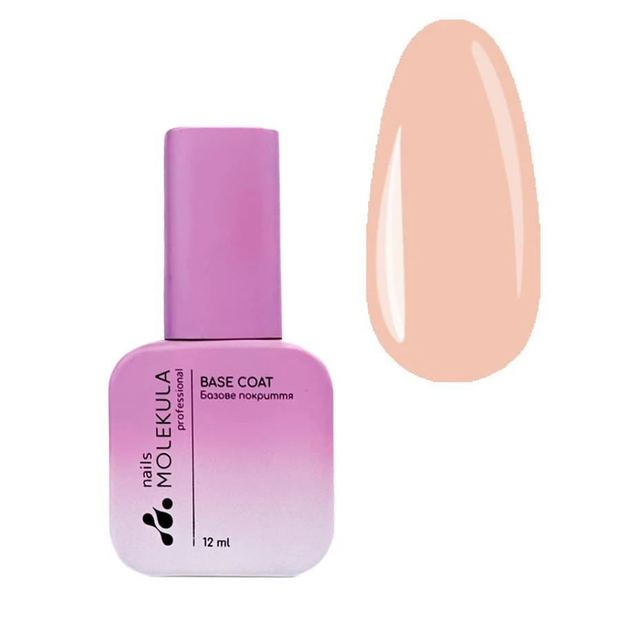 Кольорове базове покриття Molekula Color Base Peach персиковий 12 мл