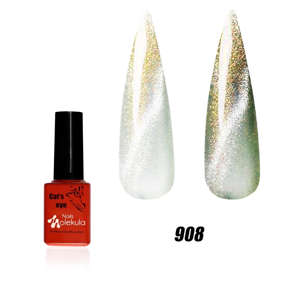Гель-лак з ефектом котячого ока Molekula 9D Cat Eye №908 6 мл