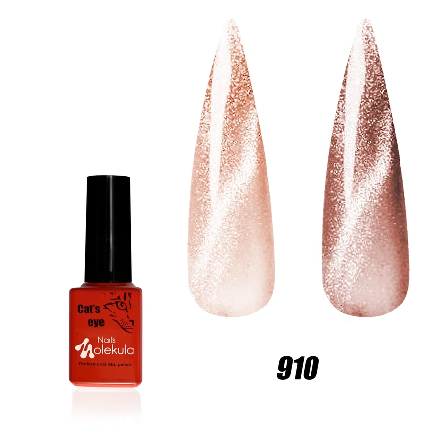 Гель-лак з ефектом котячого ока Molekula 9D Cat Eye №910 6 мл