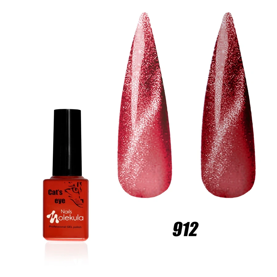 Гель-лак з ефектом котячого ока Molekula 9D Cat Eye №912 6 мл