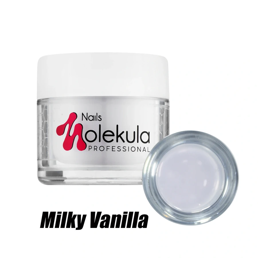 Моделюючий LED-гель для нігтів Molekula LED Gel №14 Milky Vanilla молочно-ванільний 15 мл