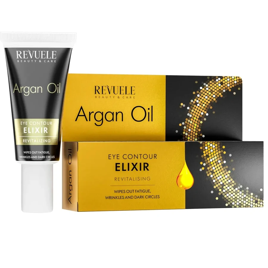 Еліксир проти зморшок для контуру очей Revuele Argan Oil Eye Countour Elixir Revitalising 25 мл