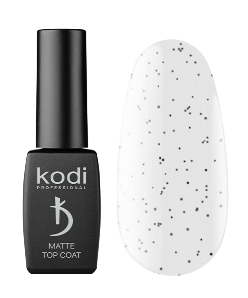 Матове фінішне покриття із чорними точками Kodi Matte Top Coat Art 02 8 мл