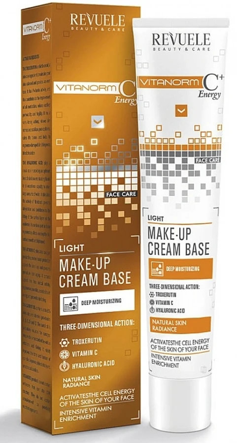 База під макіяж легка Revuele Vitanorm C+Energy Light Make-Up Cream Base 50 мл