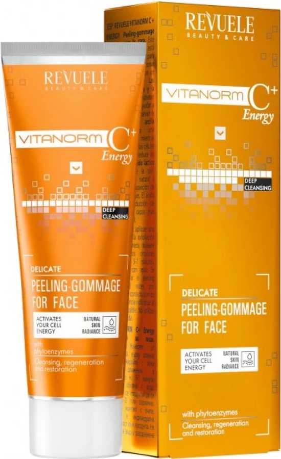 Пілінг-гоммаж для обличчя "Делікатний" Revuele Vitanorm C+Energy Delicate Peeling-Gommage for Face 80 мл