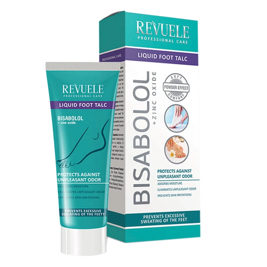 Тальк для ніг Revuele Liquid Foot Talc Bisabolol 80 мл