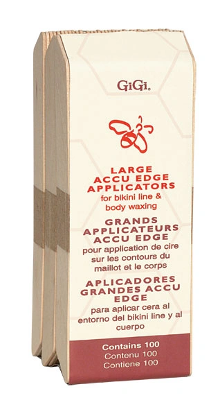 Скошений дерев`яний аплікатор великий GIGI Accu Edge Applicators Large 100 шт