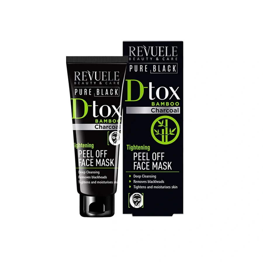 Пілінг-маска з бамбуковим вугіллям Revuele D-Tox Bamboo Charcoal Peel Off Face Mask 80 мл