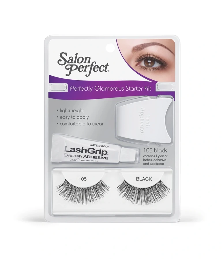 Набір: вії №105 + клей + аплікатор Salon Perfect Starter Kit №105