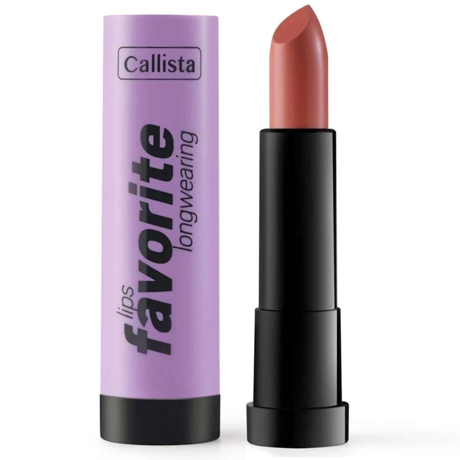 Стійка помада із сатиновим фінішом Callista Lips Favorite Longwearing Lipstick 306 Here Kitty Kitty 4 г