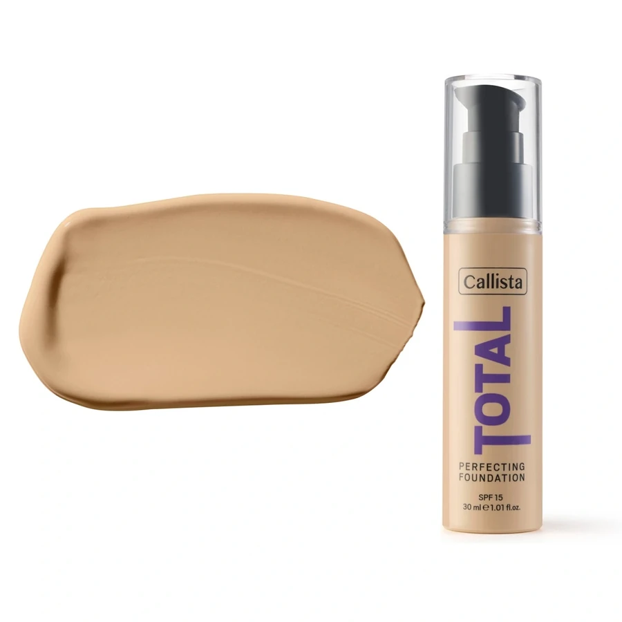 Тональний крем з УФ-захистом Callista TOTAL PERFECTING FOUNDATION SPF15 210 Cashmere Beige 30 мл