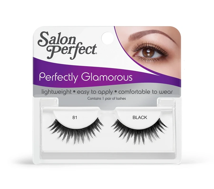Вії чорні №81 Salon Perfect Glamorous Strip Black №81