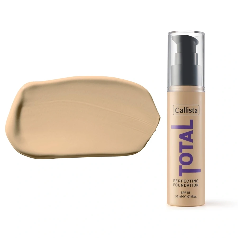 Тональний крем з УФ-захистом Callista TOTAL PERFECTING FOUNDATION SPF15 221 Porcelain 30 мл