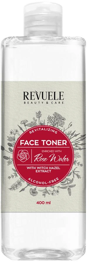 Тонік, що відновлює, для обличчя з рожевою водою Revuele Hydrating Face Toner Rose Water 400 мл