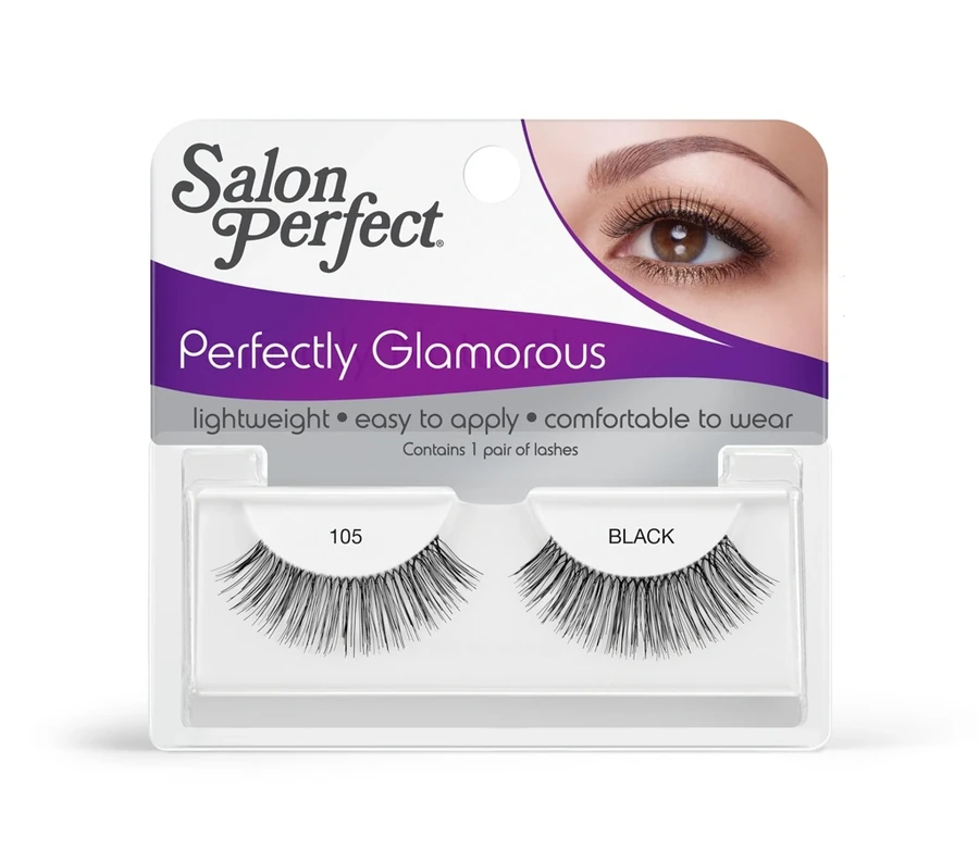Вії чорні №105 Salon Perfect Glamorous Strip Black №105