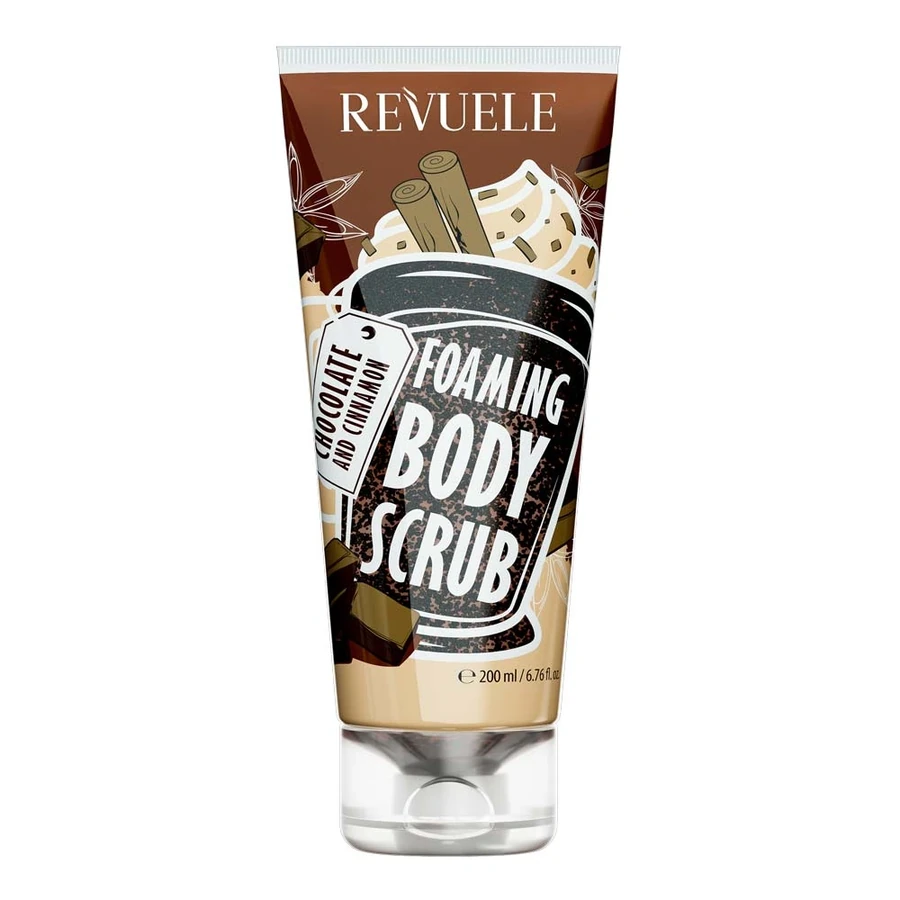 Пінний скраб для тіла Шоколад та Кориця Revuele Foaming Body Scrub Chocolate and Cinnamon 200 мл