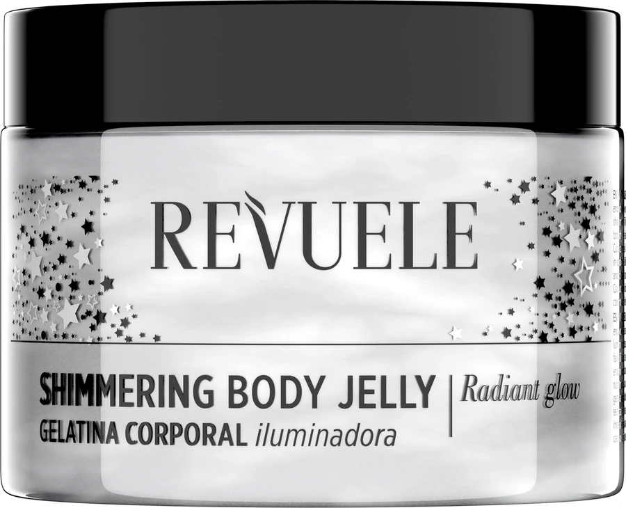 Желе для тіла Сріблясте сяйво Revuele Shimmering Body Jelly Silver 400 мл