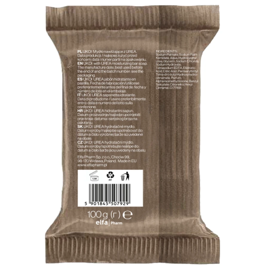 Мило зволожуюче з сечовиною 3% UKOI Urea Moisturizing Bar Soap 100 г