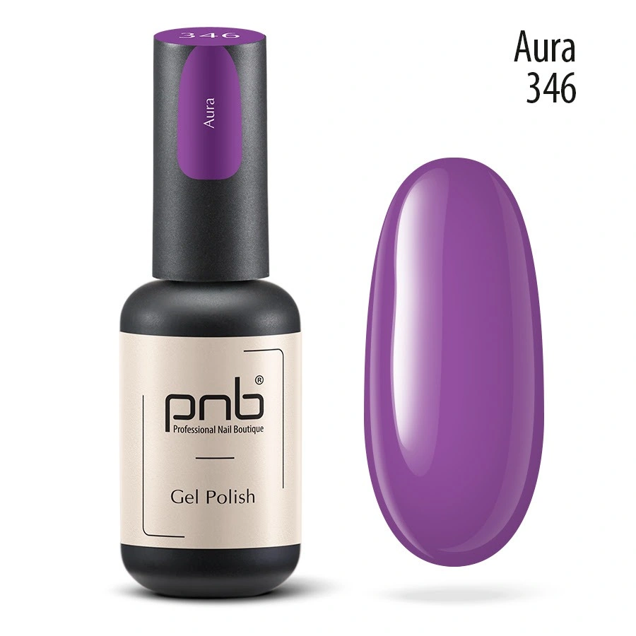 Гель-лак PNB №346 Aura пурпуровий 8 мл