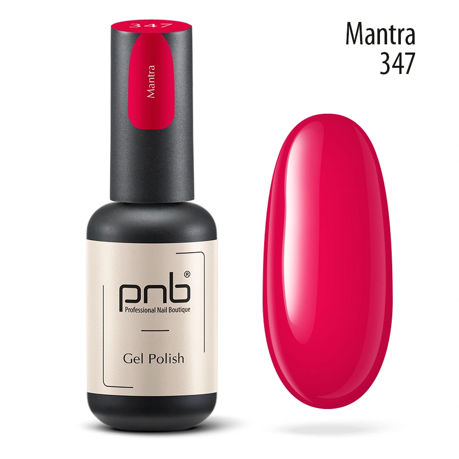 Гель-лак PNB №347 Mantra малиновий 8 мл