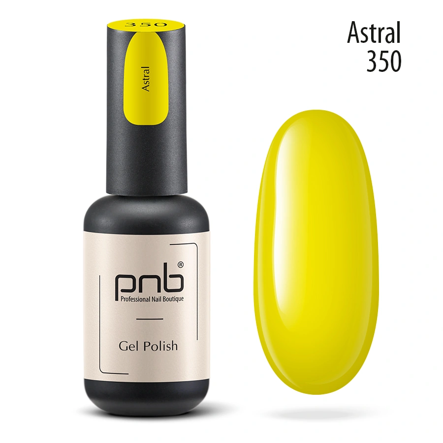 Гель-лак PNB №350 Astral жовтий 8 мл