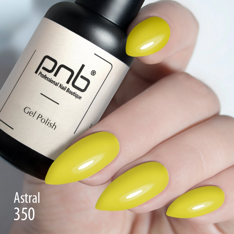 Гель-лак PNB №350 Astral жовтий 8 мл