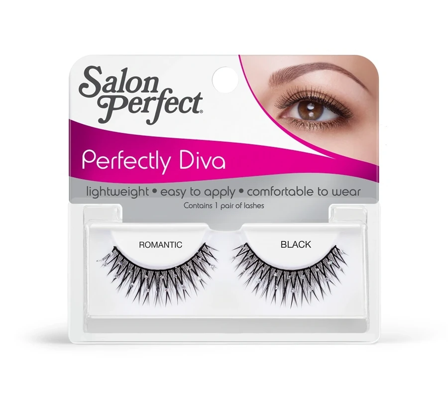 Накладні вії на стрічці чорні Романтика Salon Perfect SP DIVA Strip Lash Black Romantic