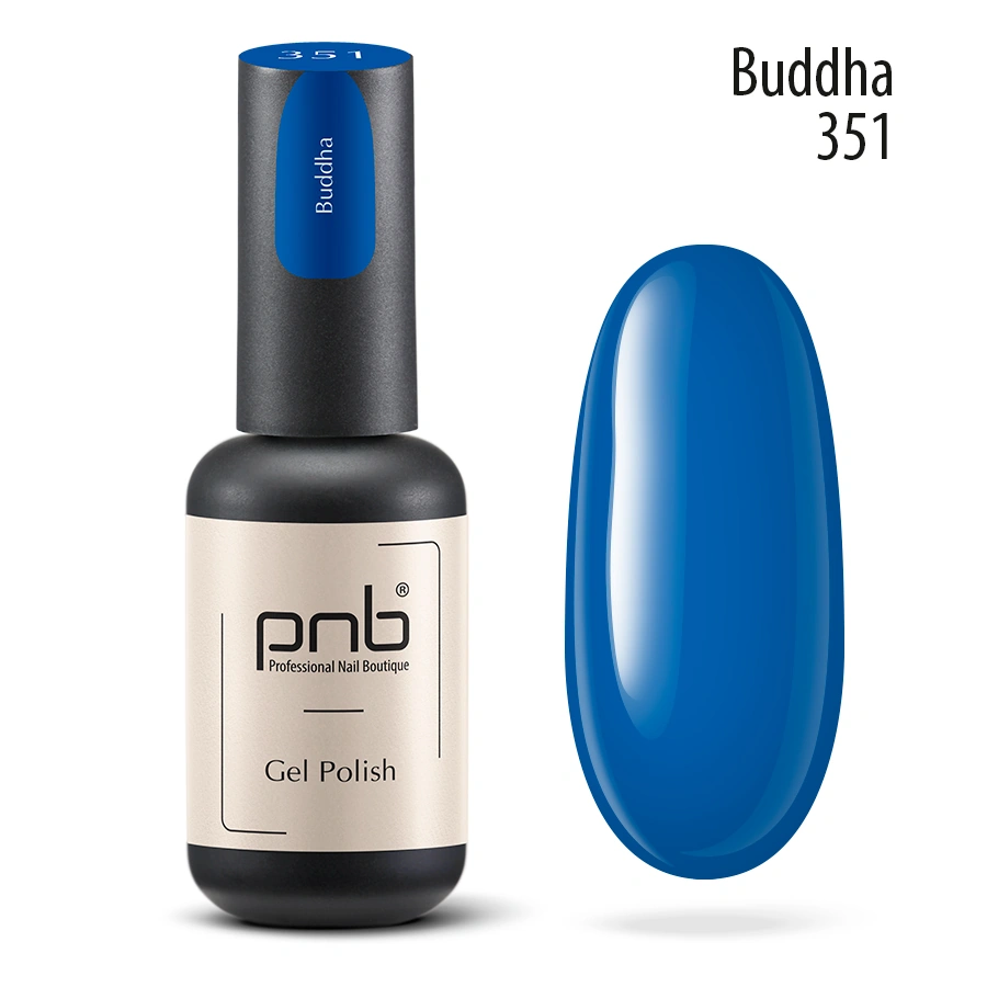 Гель-лак PNB №351 Buddha синій 8 мл