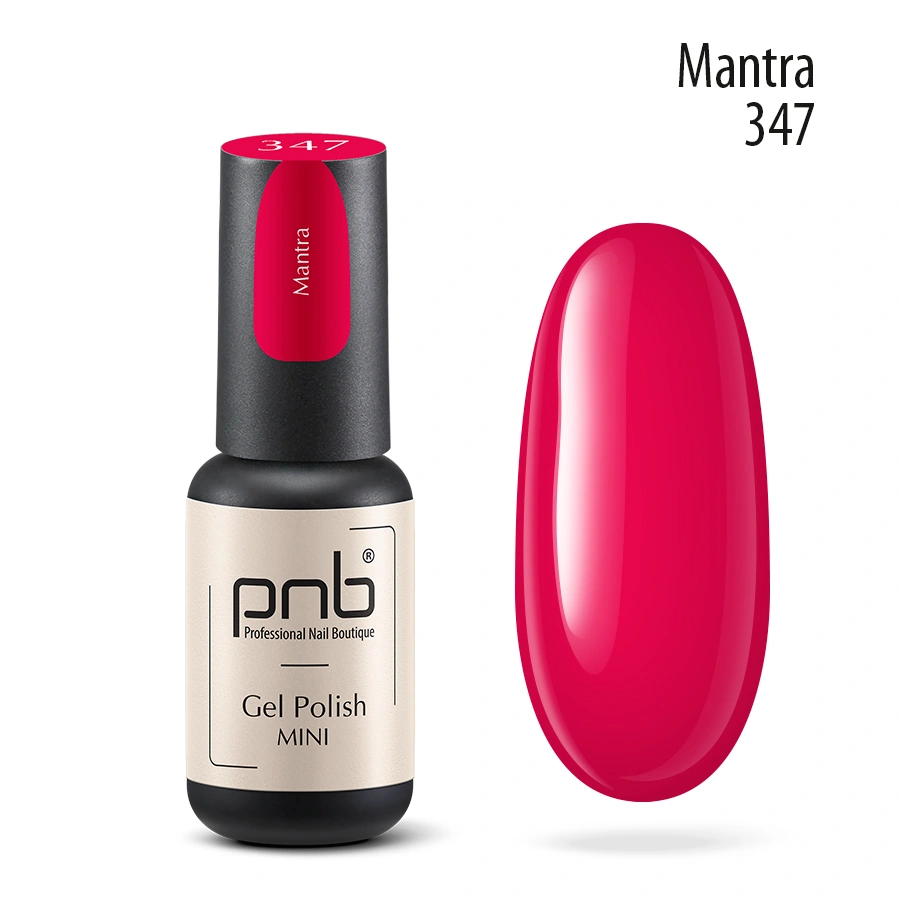 Гель-лак PNB Mini №347 Mantra малиновий 4 мл