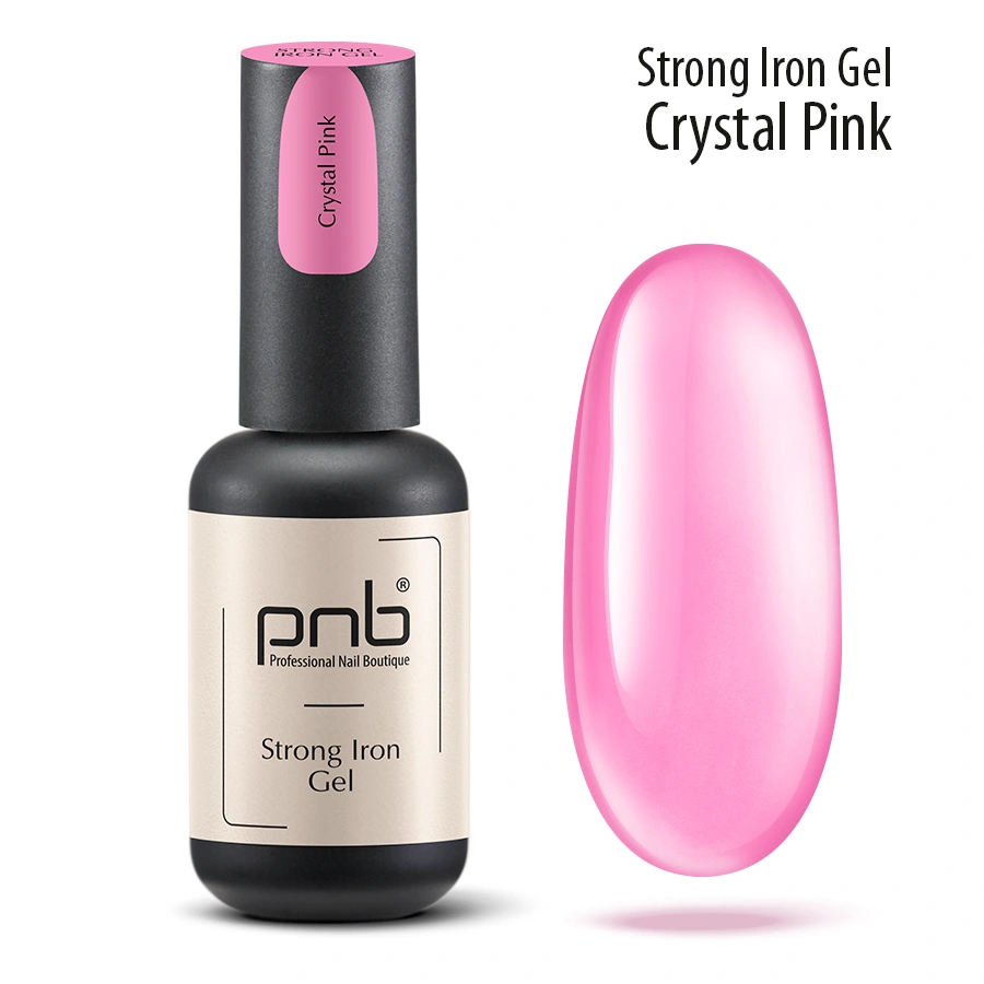 Гель Стронг Айрон PNB Strong Iron Gel Crystal Pink 8 мл