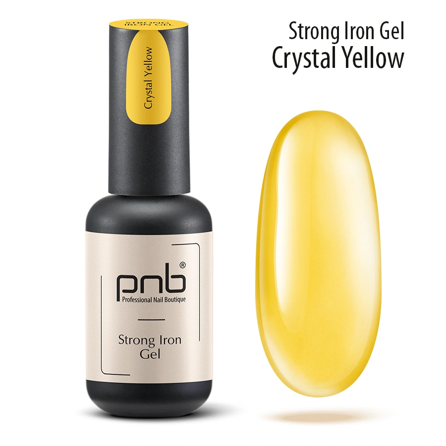 Гель Стронг Айрон , Кришталево-жовтий PNB Strong Iron Gel Crystal Yellow 8 мл