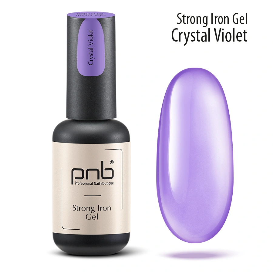Гель Стронг Айрон Кришталево-фіолетовий PNB Strong Iron Gel Сrystal Violet 8 мл