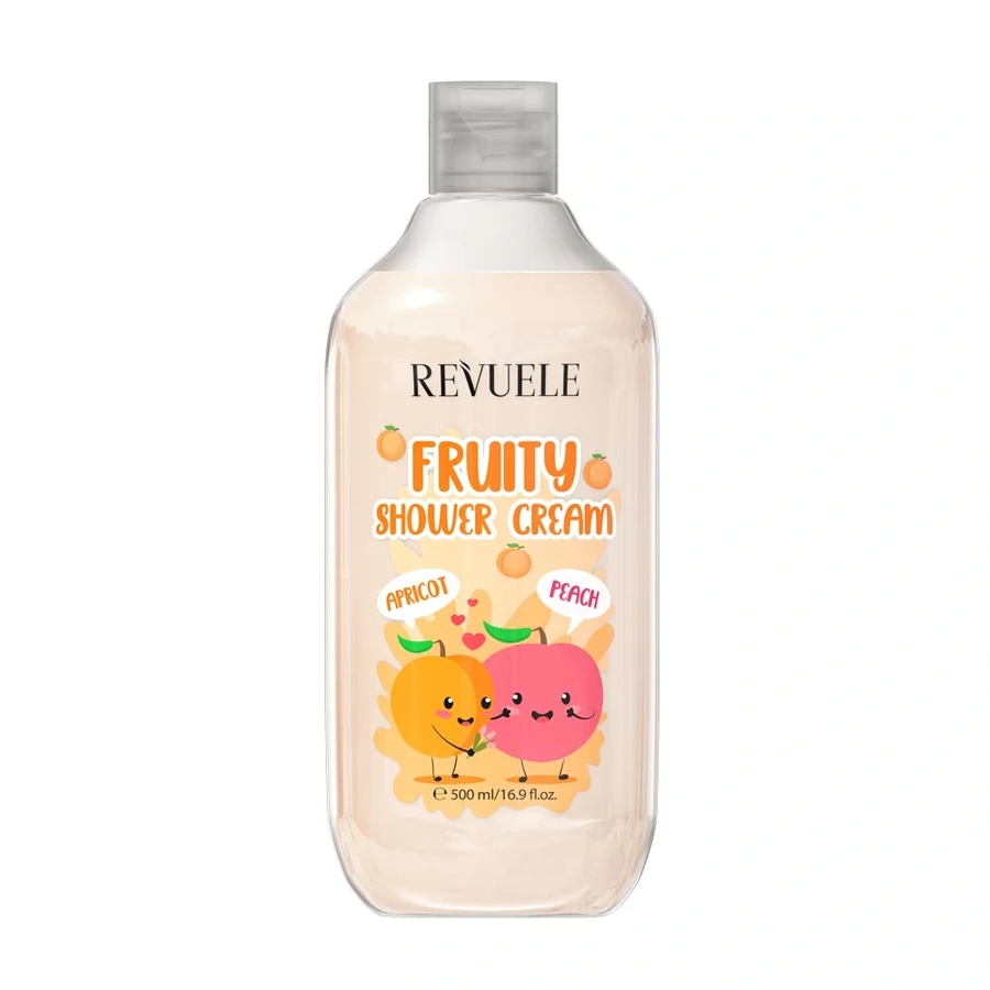 Крем для душу з персиком та абрикосою Revuele Fruity Shower Cream Apricot and Peach 500 мл