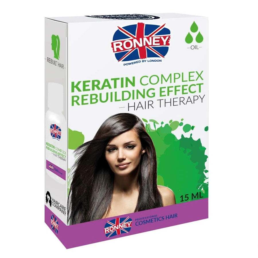 Олія для волосся, що відновлює ефект Ronney Hair Oil Keratin Complex Rebuilding Effect 15 мл