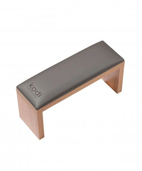 Підлокітник для манікюру на коричневих ніжках Kodi Armrest for Manicure on Brown Legs Gray сірий