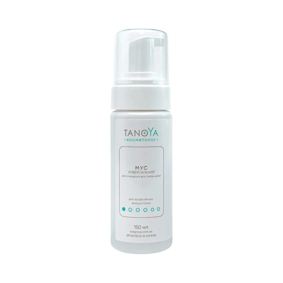 Мус універсальний для очищення всіх типів шкіри Tanoya Universal Mousse for Cleaning All Skin Types 150 мл