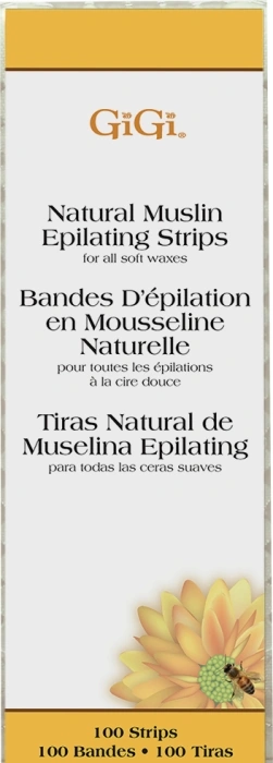 GIGI <font style=vertical-align: inherit; class=>Natural Muslin Epilating Strips Small 100 шт
